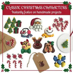 Buttons Galore Holiday Fun Weihnachtsknöpfe 36 Stück mit Öse