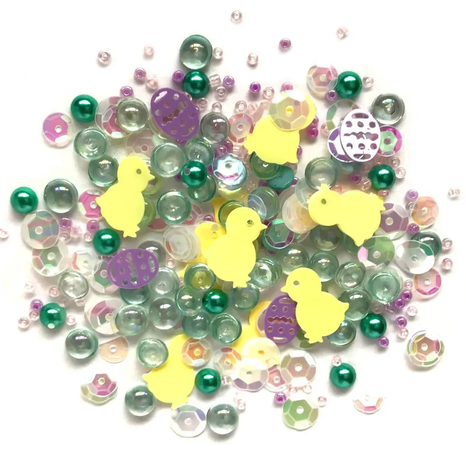Buttons Galore Sparkletz Happy Easter Streumix 10 g pastell