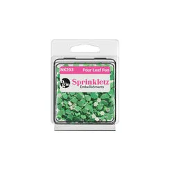 Buttons Galore Sprinkletz Four Leaf Fun Bastelstreu 12g