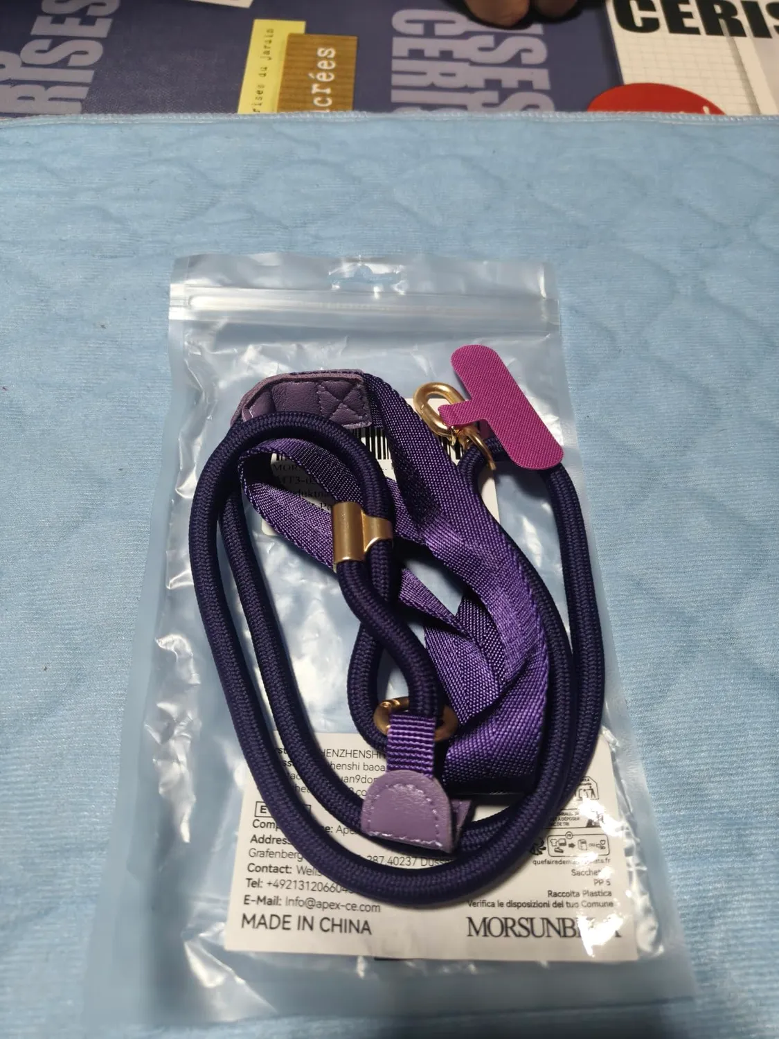 MORSUNBELA Handykette Breit Verstellbar mit Karabiner