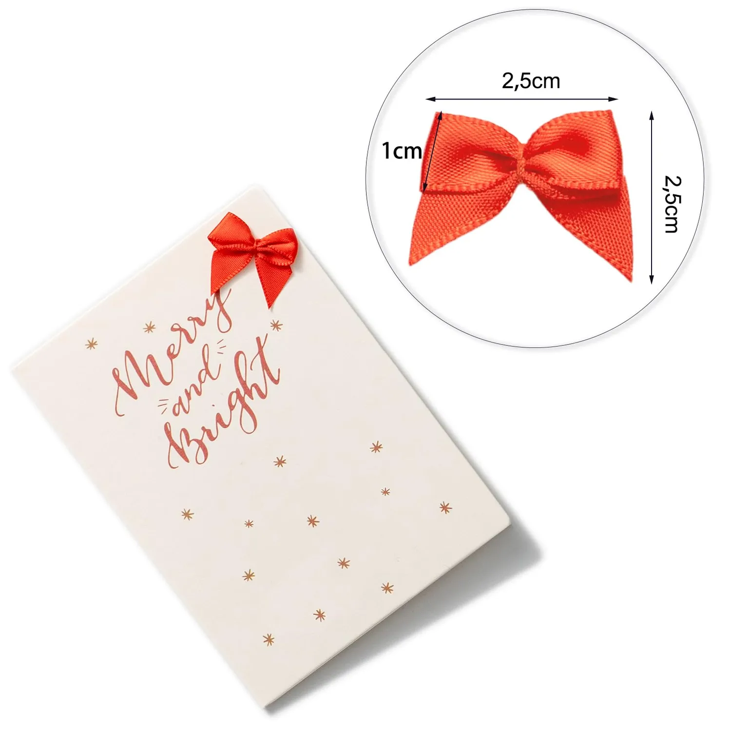 MORSUNBELA Mini Geschenkschleifen 100 Stück