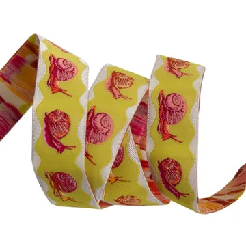 Renaissance Ribbon Down to Earth Snailed It Webband 1 Yard Schnecken