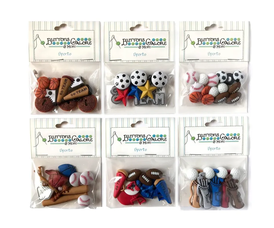 Buttons Galore Sports Group Nähknöpfe 50 Stk Sportmix