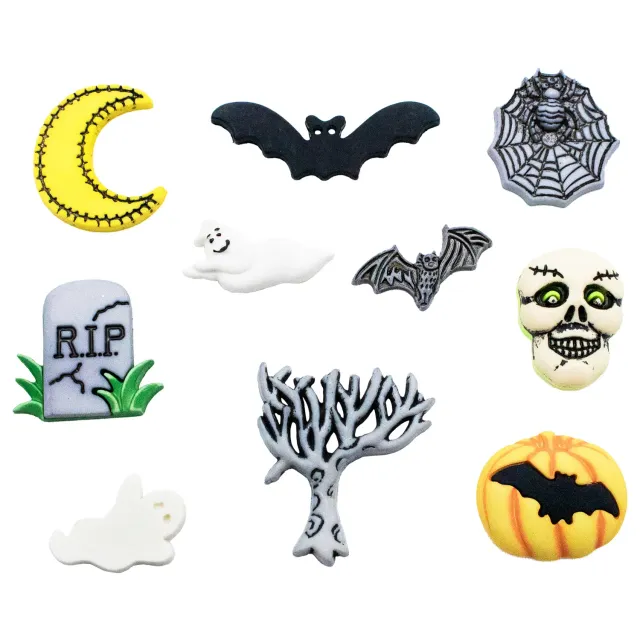 Buttons Galore Spooky Knopf 10 Stück Halloween