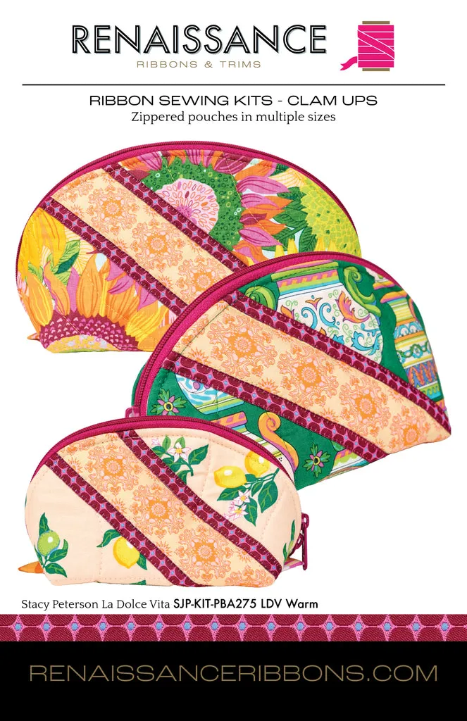 Renaissance Ribbon ByAnnie Clam Ups Nähset Taschen-Set