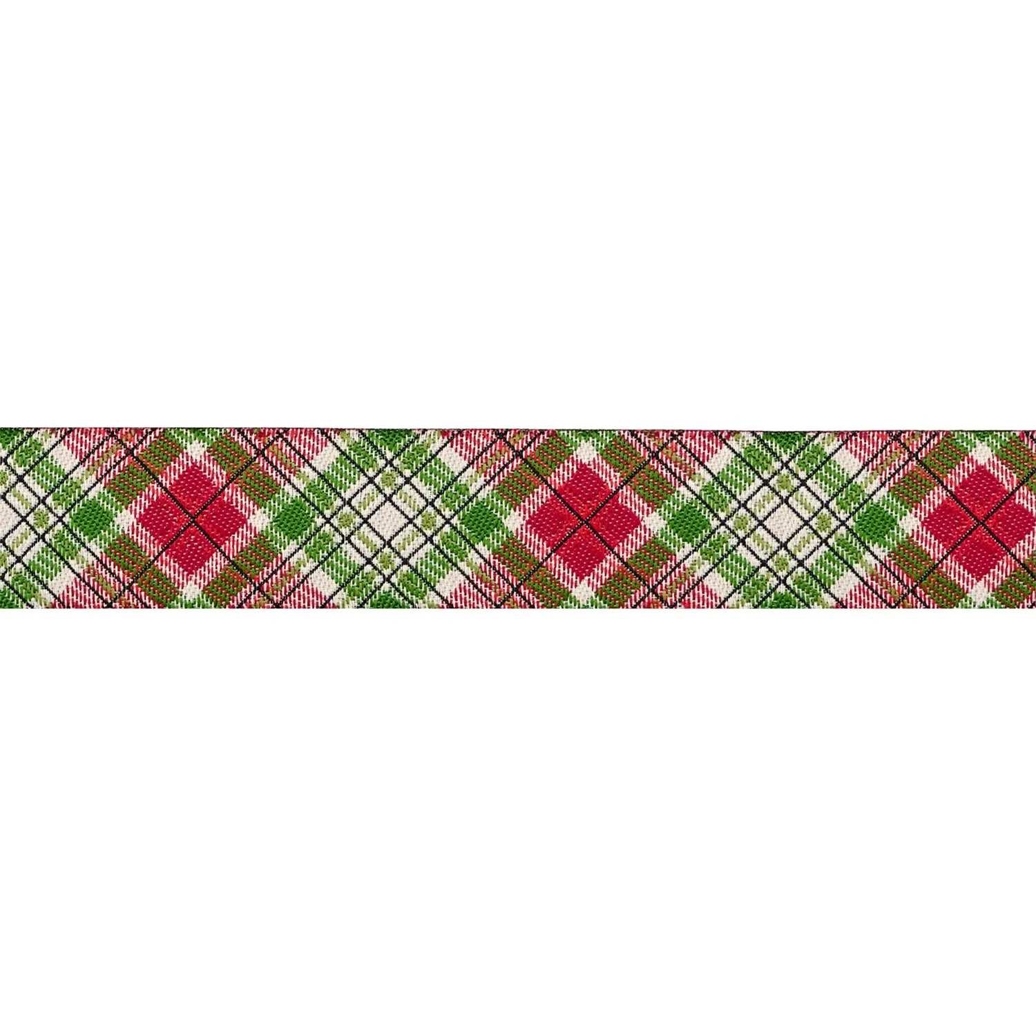 Renaissance Ribbon Holiday Cheer Holiday Plaid Schmuckband 1 Yard