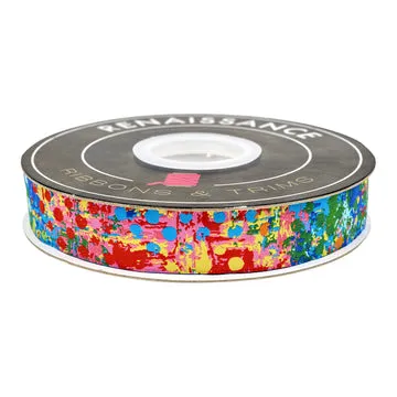 Renaissance Ribbon Wings of Wonder Pebbles Webband Bunt 1 Yard