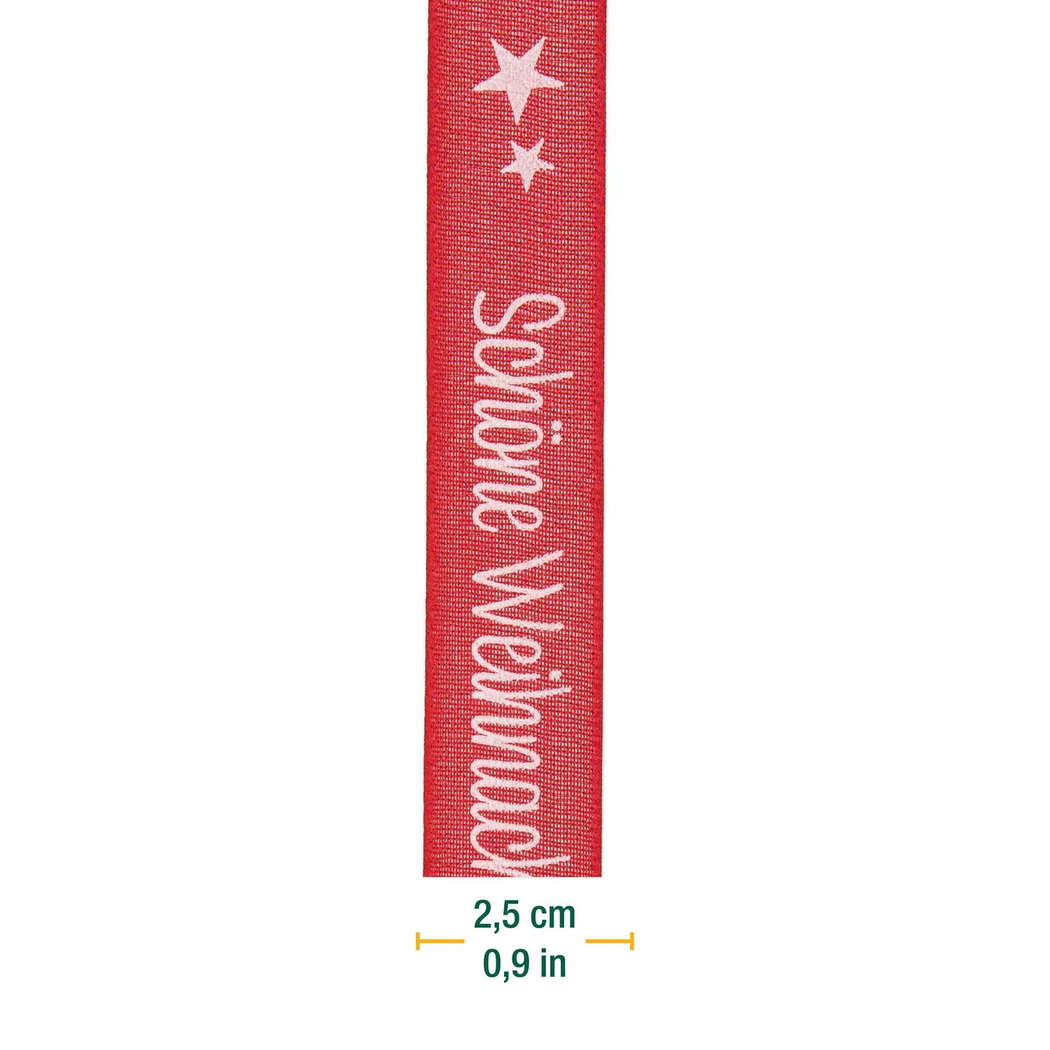 Halbach Weihnachtsband Schöne Weihnachten 25 mm x 18 m Geschenkband