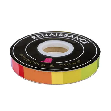 Renaissance Ribbon Paper Hamlet Band of Color Band 5/8 Zoll 1 Yard Regenbogen