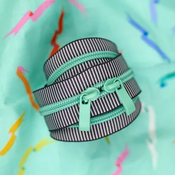 Renaissance Ribbon Mint Julep #5 Handtaschen-Reißverschluss