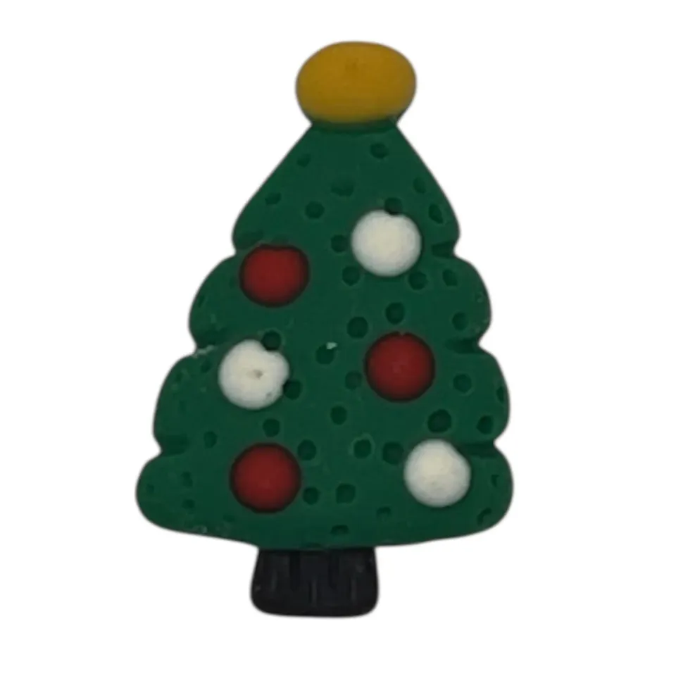 Buttons Galore Hand Painted Christmas Tree Resin-Embellishment 25 Stück
