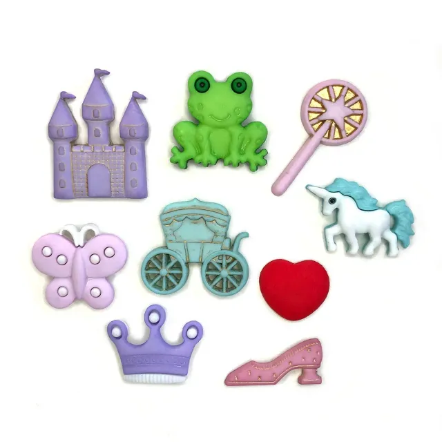 Buttons Galore Happily Ever After Märchenknöpfe 9 Stk Nylon