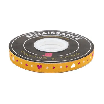 Renaissance Ribbon Hello Alice Suits Webband Gold 13mm 1 Yard