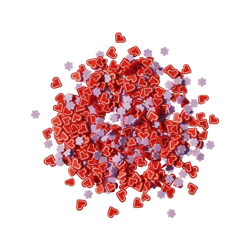 Buttons Galore Sprinkletz Amore Streusel 5 mm 12 g rot rosa