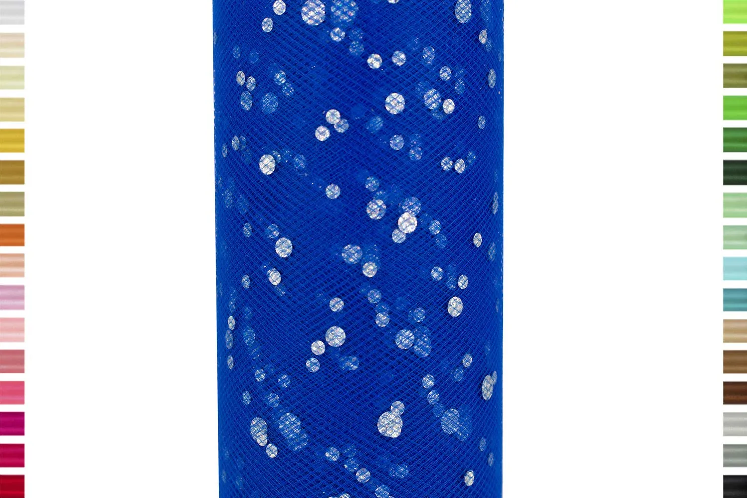 Creativery Glitzer Punkte Tüllband 15cm x 9m Pailletten