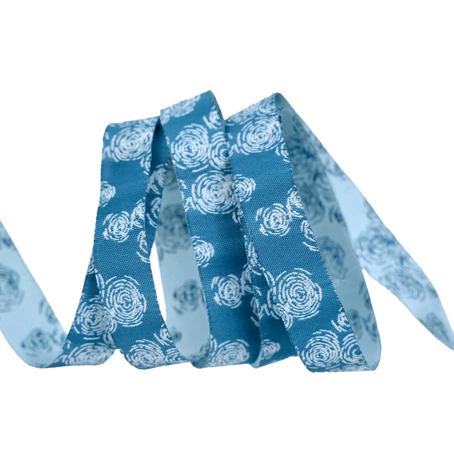 Renaissance Ribbon Sunset Cottage Echoes on the Lake Schleifenband Blau 5/8" 1 Yard
