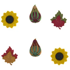Buttons Galore Fall Friends Nähknöpfe 36 Stück Herbst