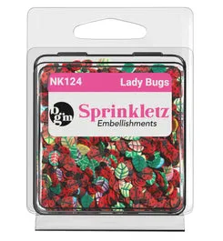 Buttons Galore Sprinkletz Ladybugs Streudeko 12g Marienkäfer