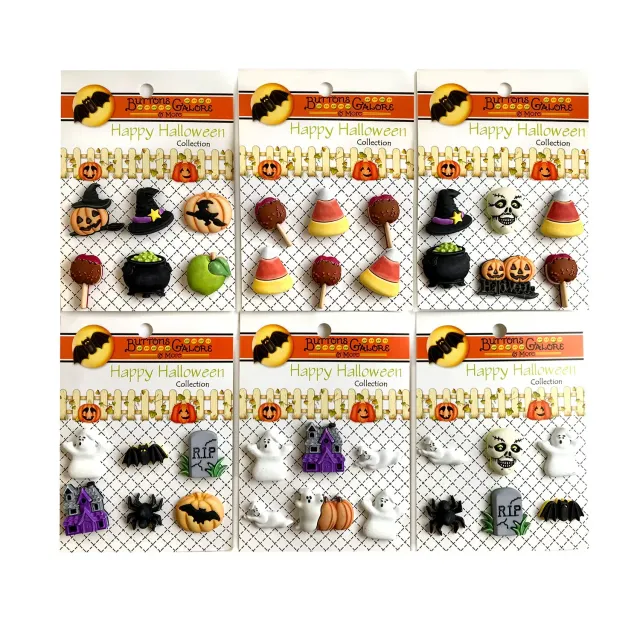 Buttons Galore Halloween Group Bastelknöpfe 36er Set
