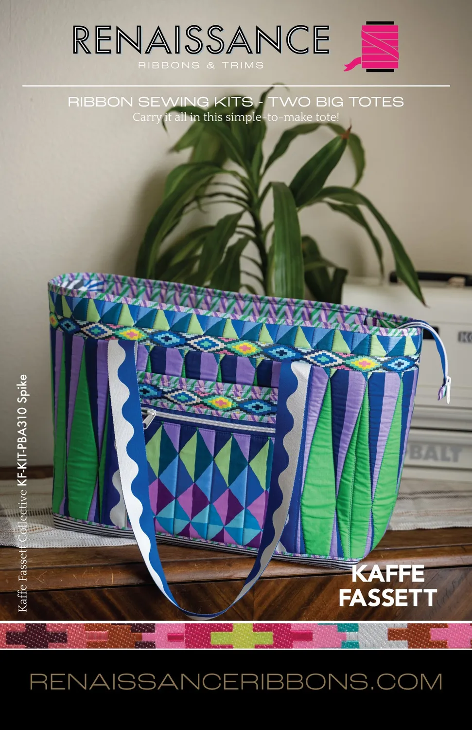Renaissance Ribbon Two Big Totes Nähset Komplettset