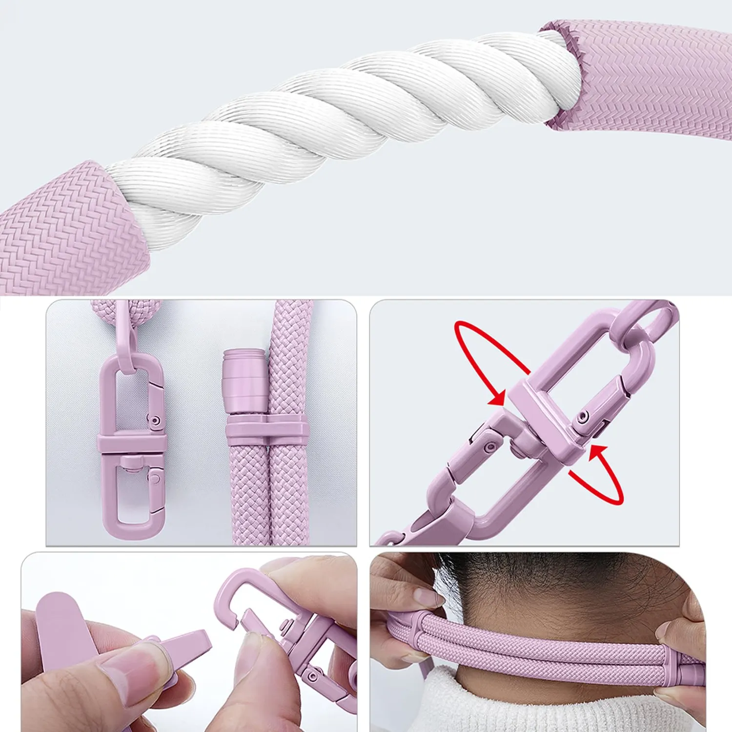 MORSUNBELA Handykette Handyband zum Umhängen verstellbar