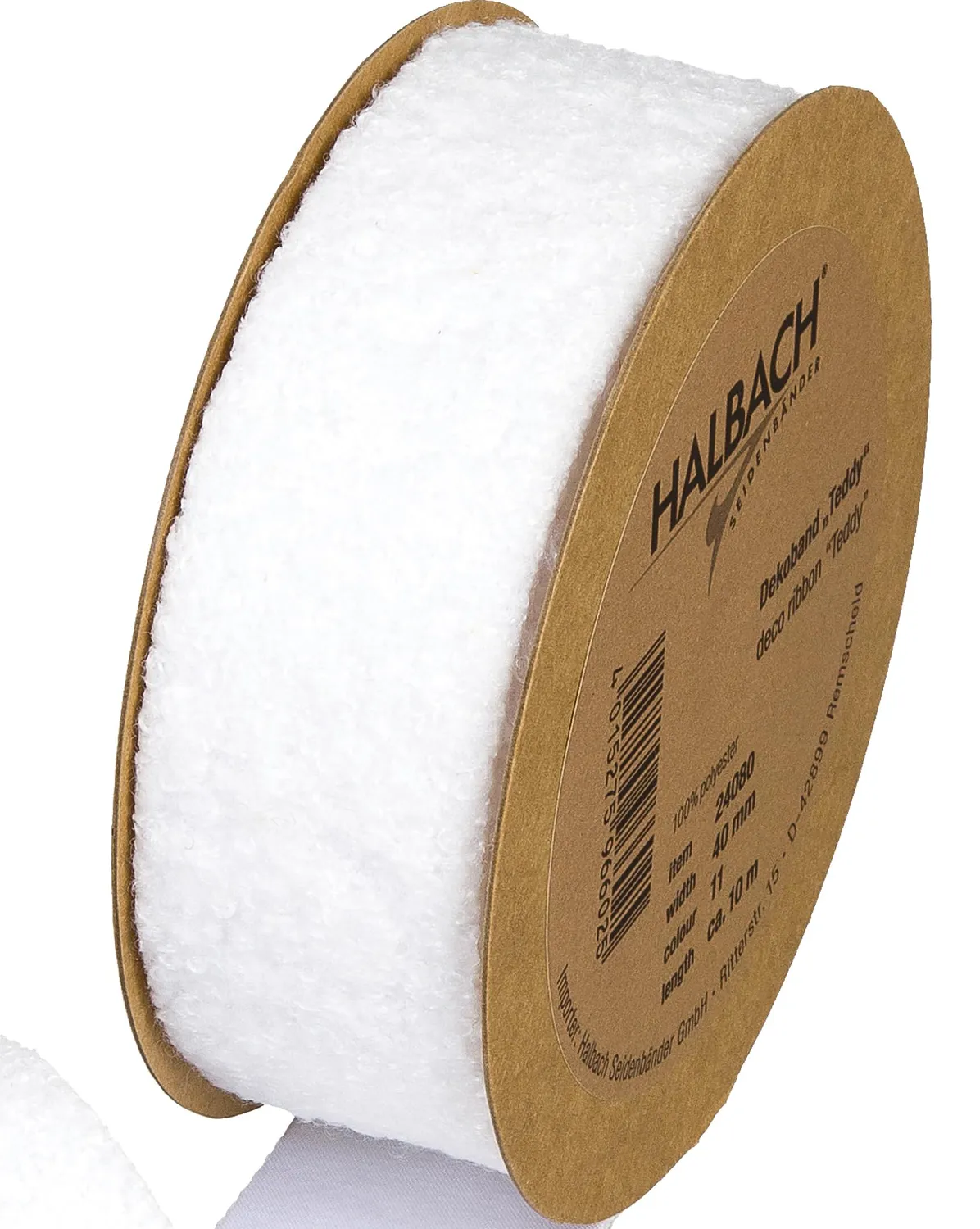Halbach Teddy Dekoband Fellband 10m