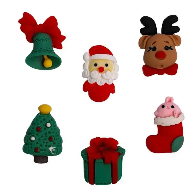 Buttons Galore Flatbackz Christmas Fun Flatbacks 6-teilig Weihnachten