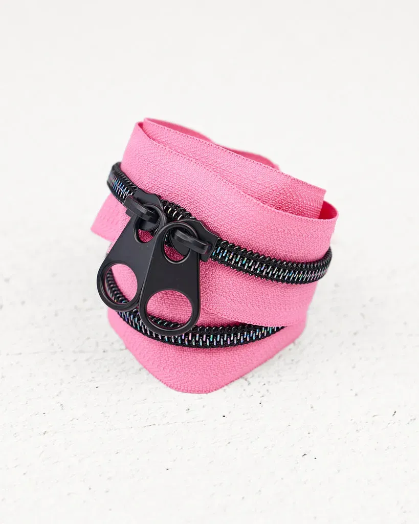 Renaissance Ribbons Pink Frosting Handtaschen-Reißverschluss Nr.5
