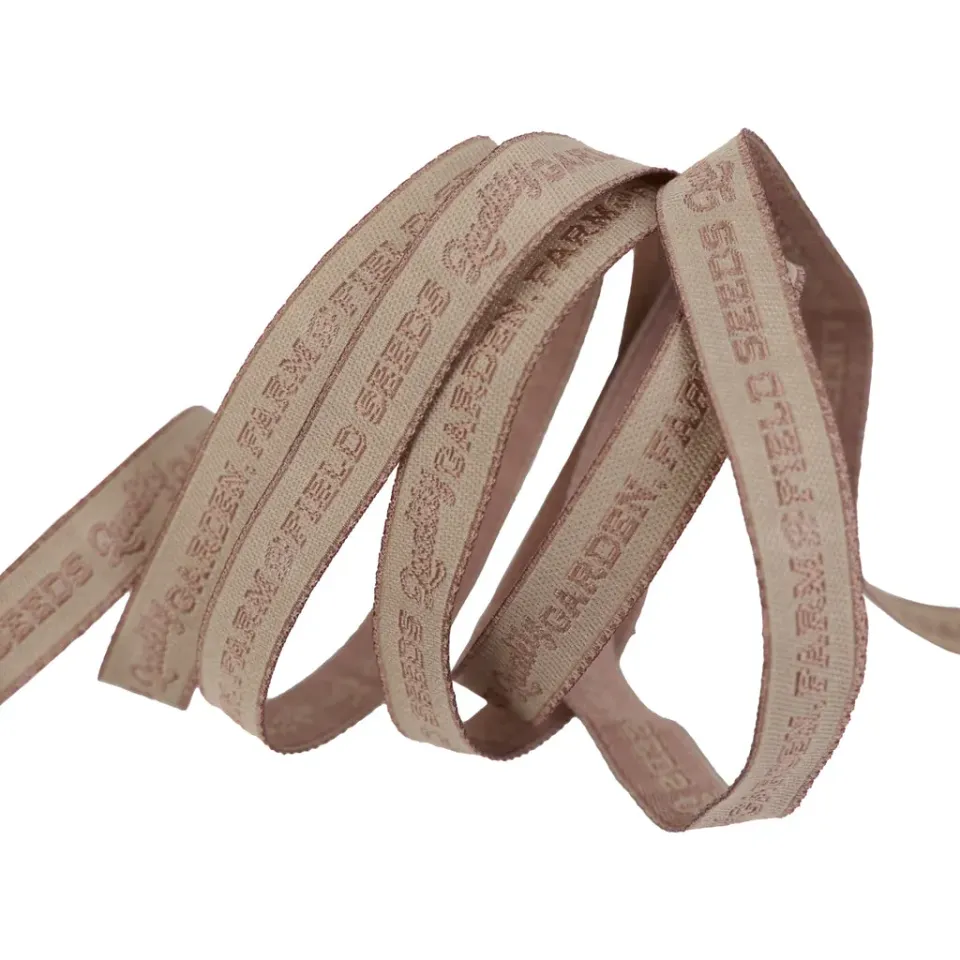 Renaissance Ribbon Quality Seeds Jacquardband 3/8" 1 Yard beige
