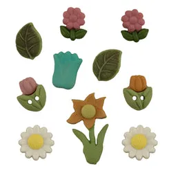 Buttons Galore Spring Group Bastelknöpfe Sortiment 50 Stück Nylon