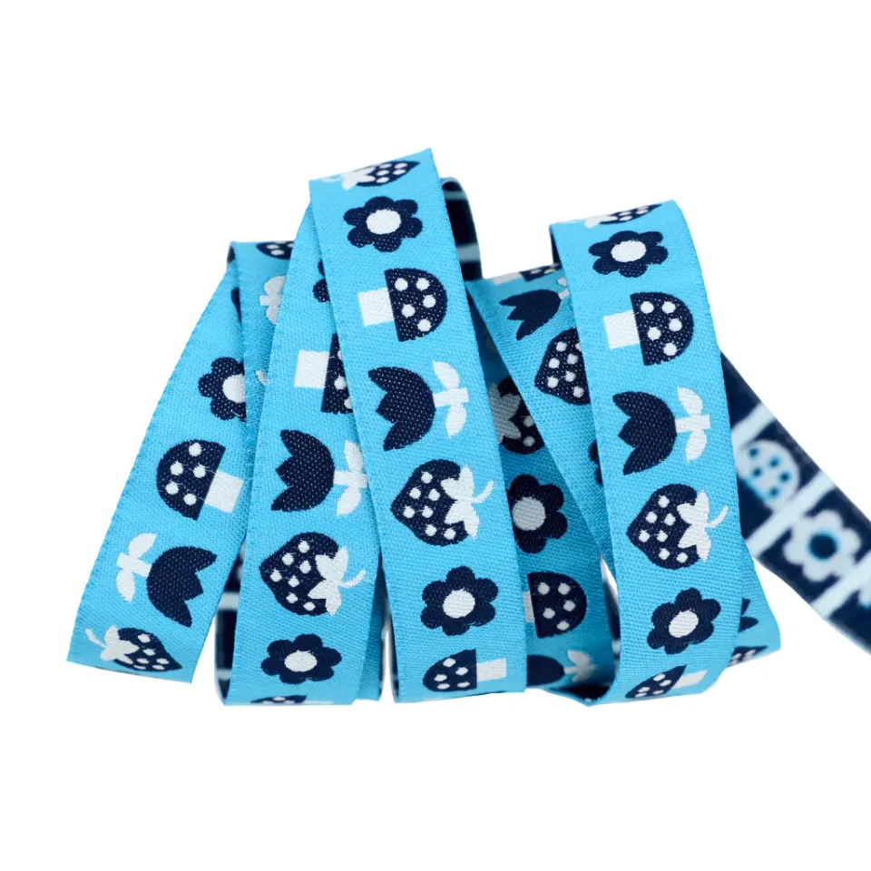 Renaissance Ribbon Strawberry Strawbitties Schmuckband 5/8" 1 Yard blau