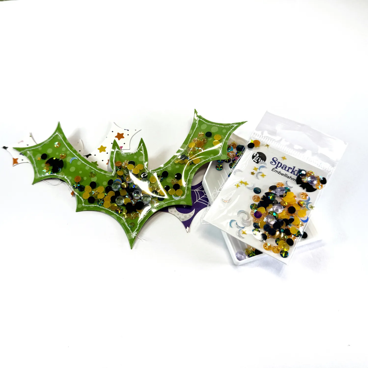 Buttons Galore Sparkletz Mischief Night Halloween-Bastelsteine 10 g