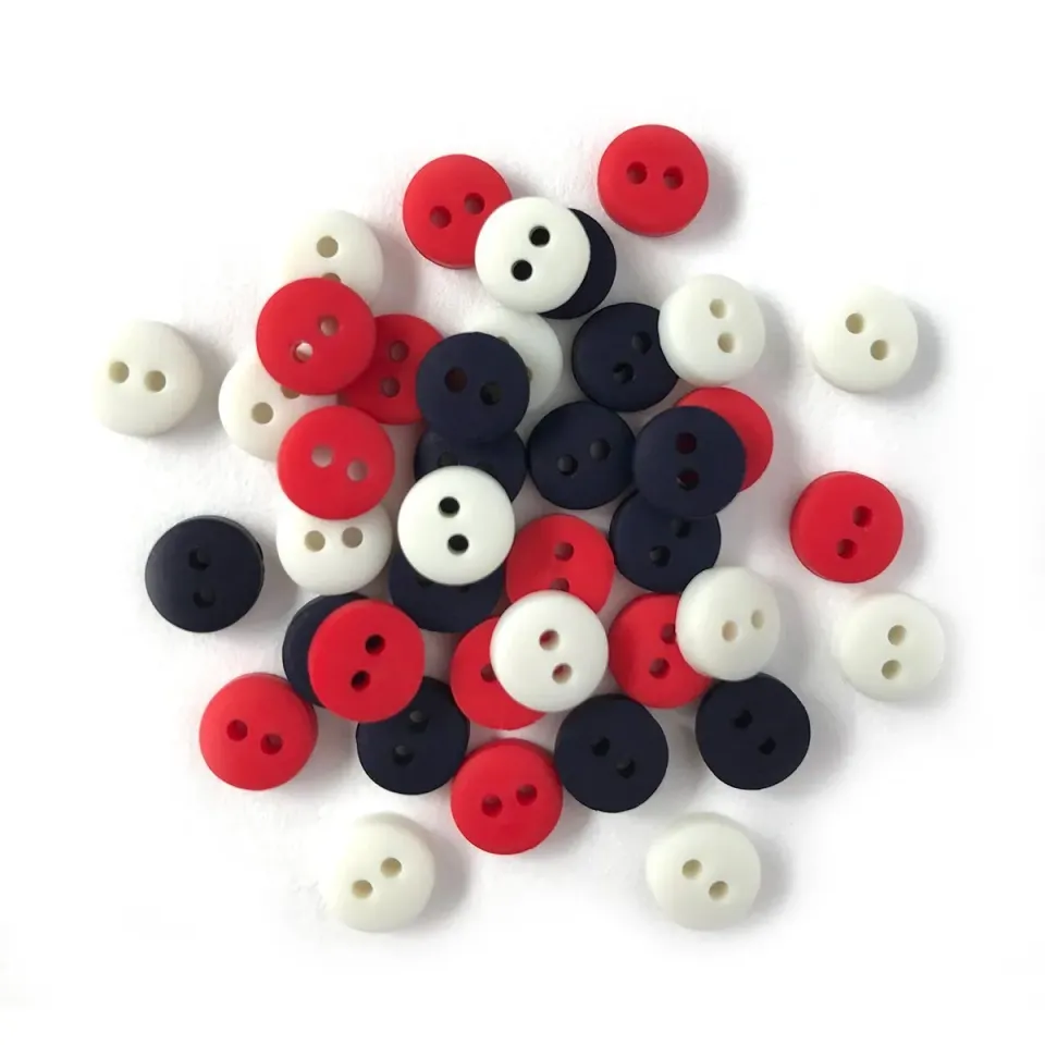 Buttons Galore Tiny America 250 Miniknöpfe 35 Stück