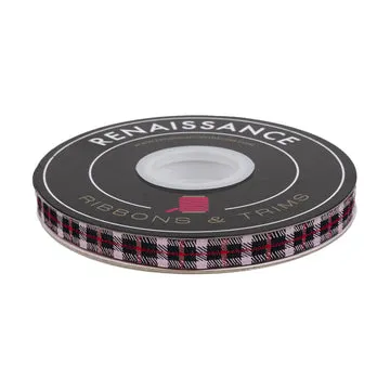 Renaissance Ribbon Gingerbread Christmas Cheery Plaid Schmuckband 1 Yard kariert