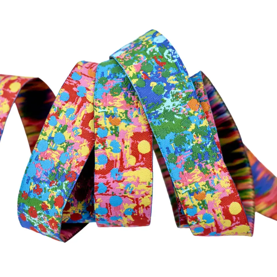 Renaissance Ribbon Wings of Wonder Pebbles Webband Bunt 1 Yard