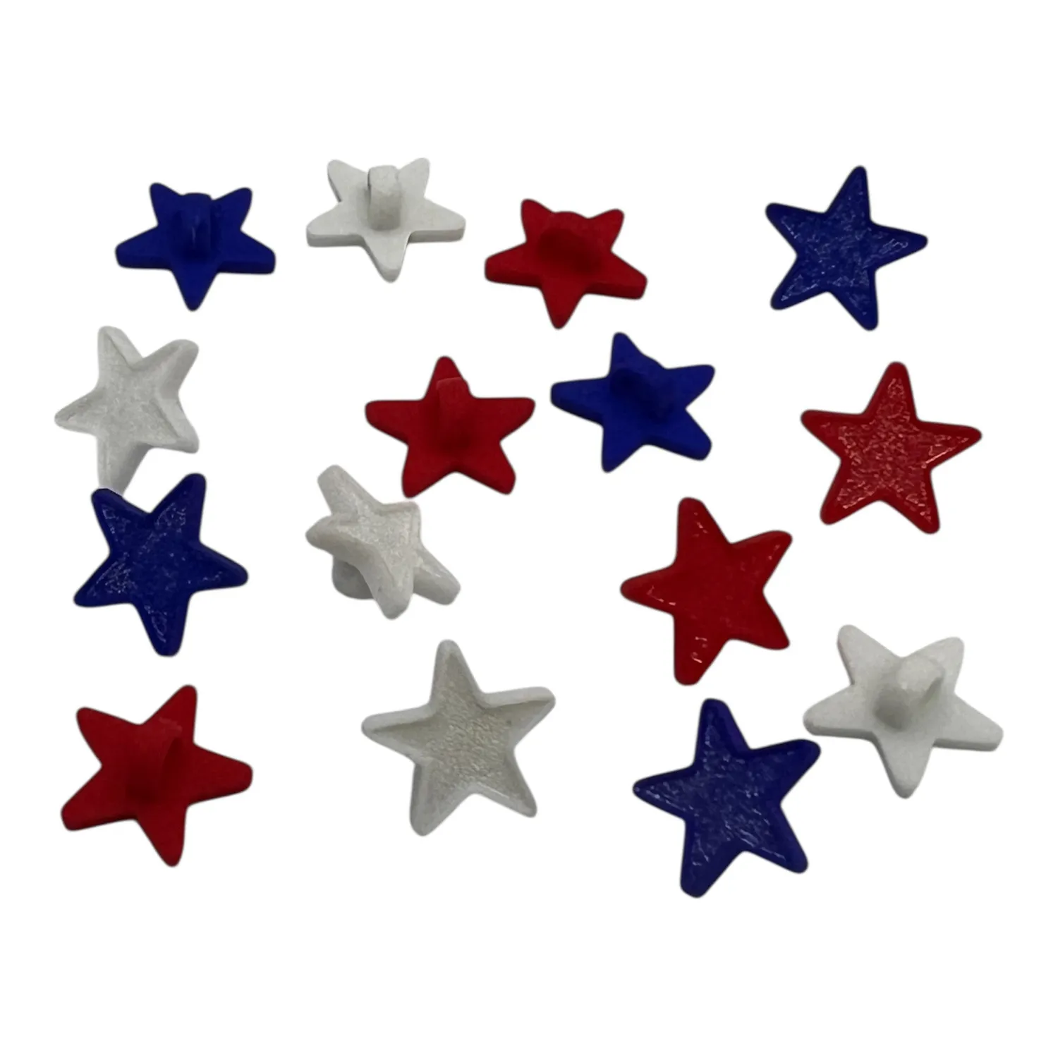 Buttons Galore America 250 Classic Star Knöpfe 15 Stück Sterne matt