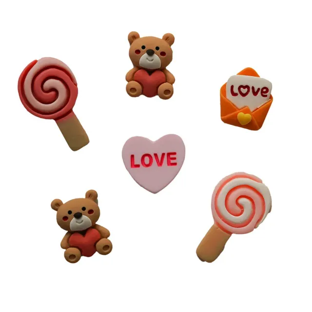 Buttons Galore Beary Love Flatbackz Flatbacks 6 Stück