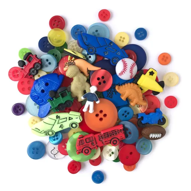 Buttons Galore Boys Value Pack Knöpfe 50 Stück