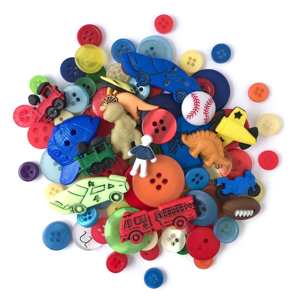 Buttons Galore Boys Value Pack Knöpfe 50 Stück