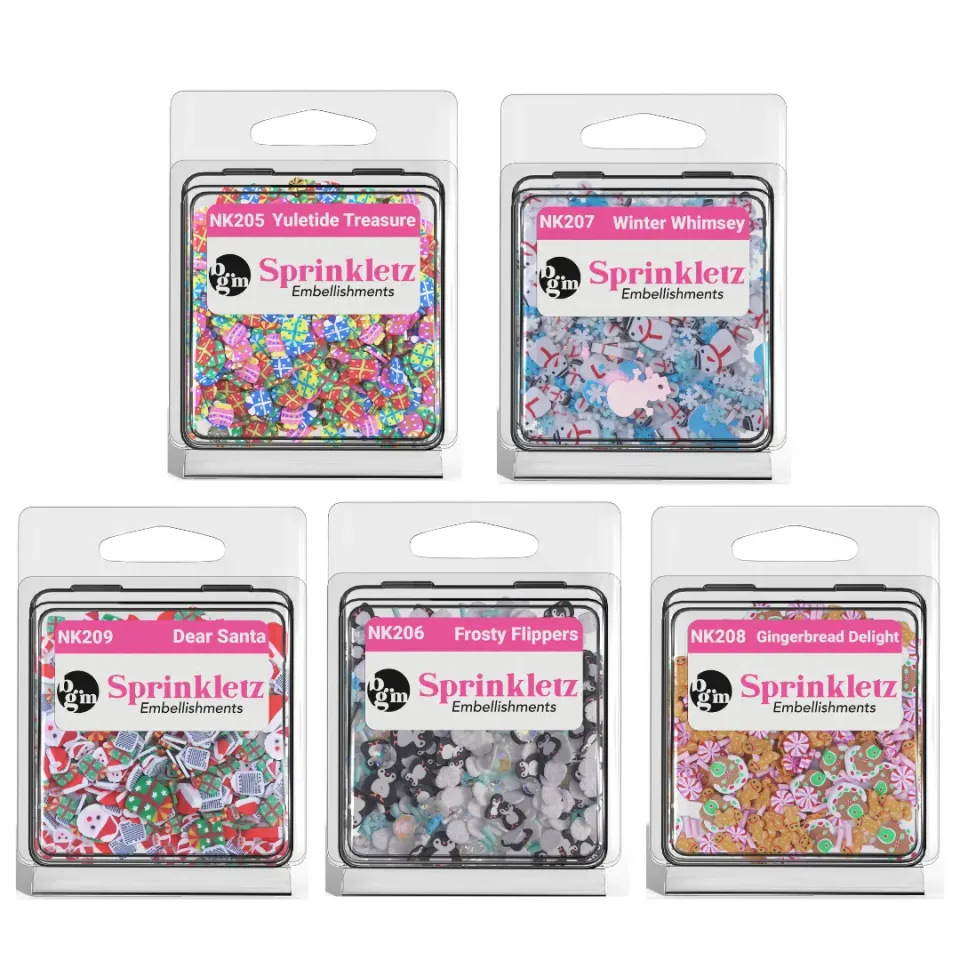 Buttons Galore Sprinkletz Polymer Clay Streuteile 5er-Bundle Shaker