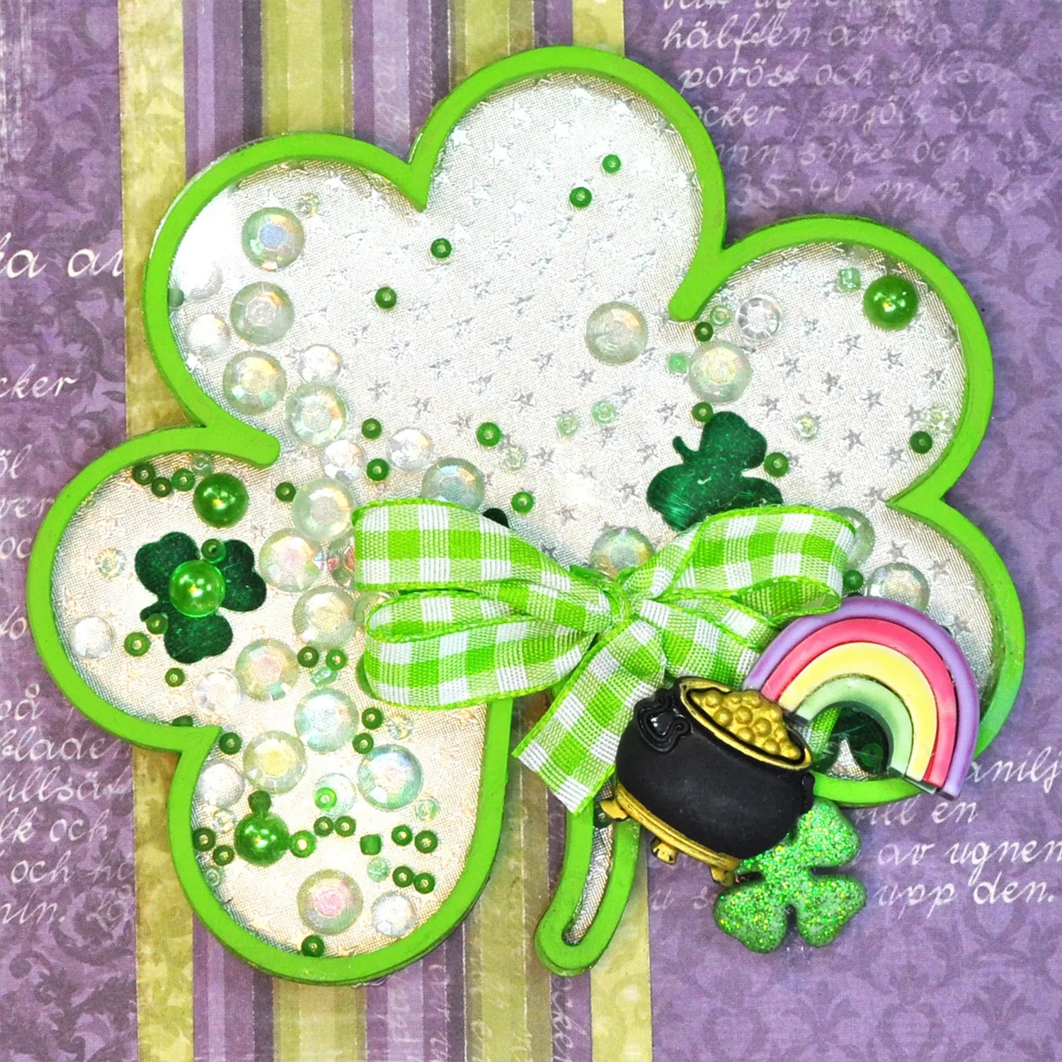 Buttons Galore 4 Leaf Clover Bulk Button Kleeblattknöpfe