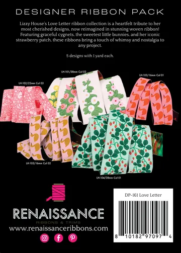 Renaissance Ribbon Love Letter Designer Pack Webband 5x1 Yard