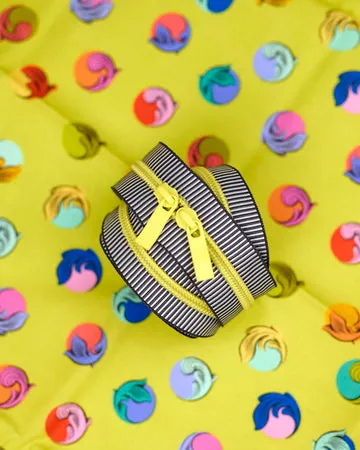 Renaissance Ribbons Glow Stick Handtaschen-Reißverschluss Doppelschieber