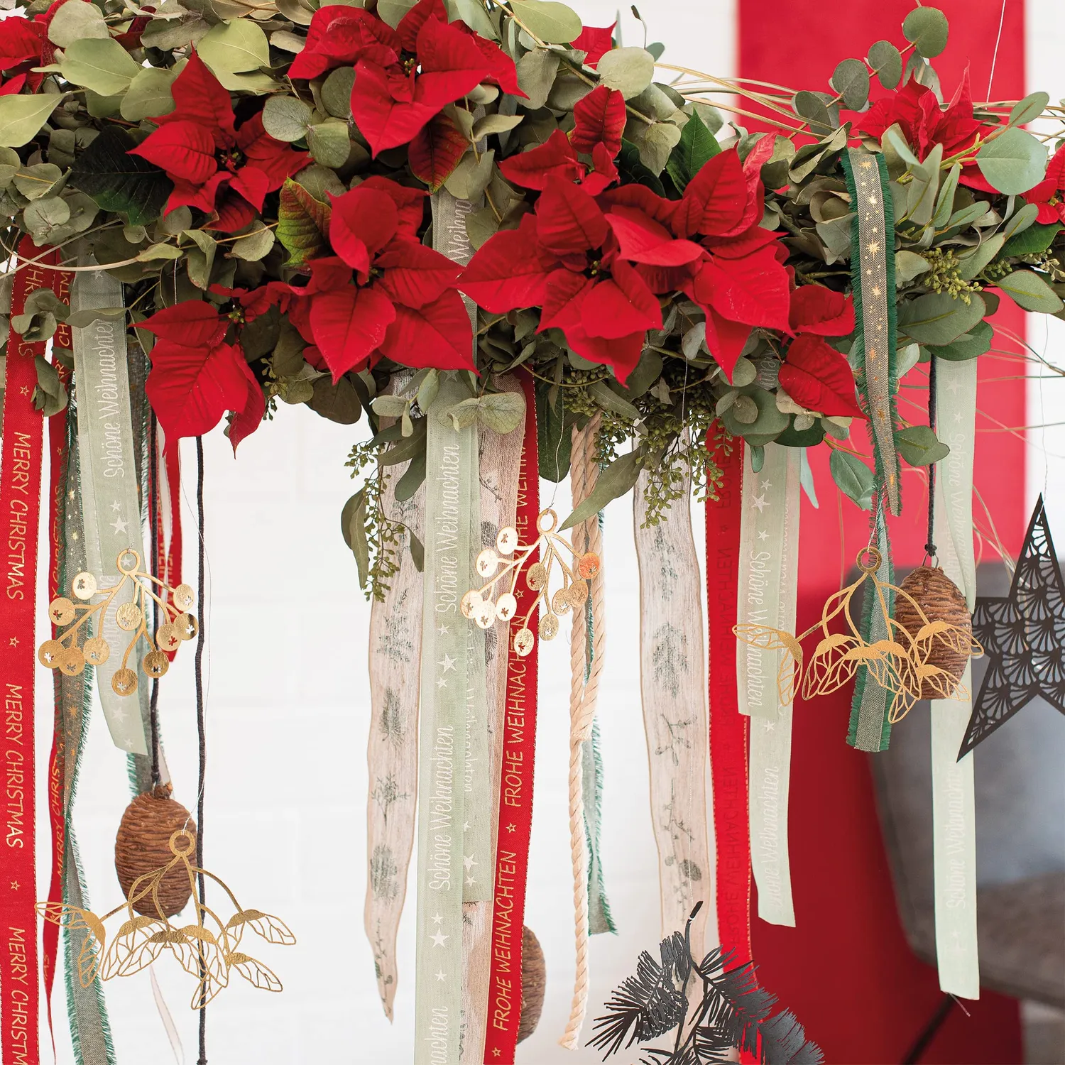 Halbach Weihnachtsband Schöne Weihnachten 25 mm x 18 m Geschenkband