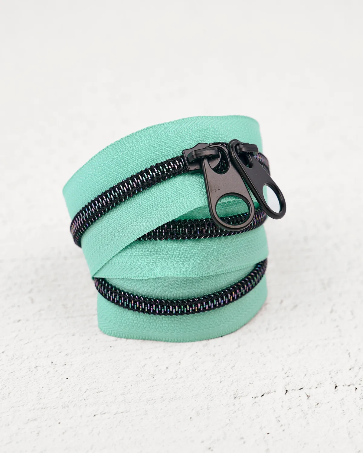 Renaissance Ribbon Beveled Glass Handtaschen-Reißverschluss