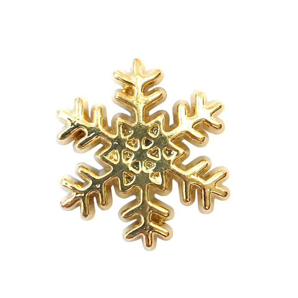 Buttons Galore Gold Snowflake Knöpfe 16 mm gold