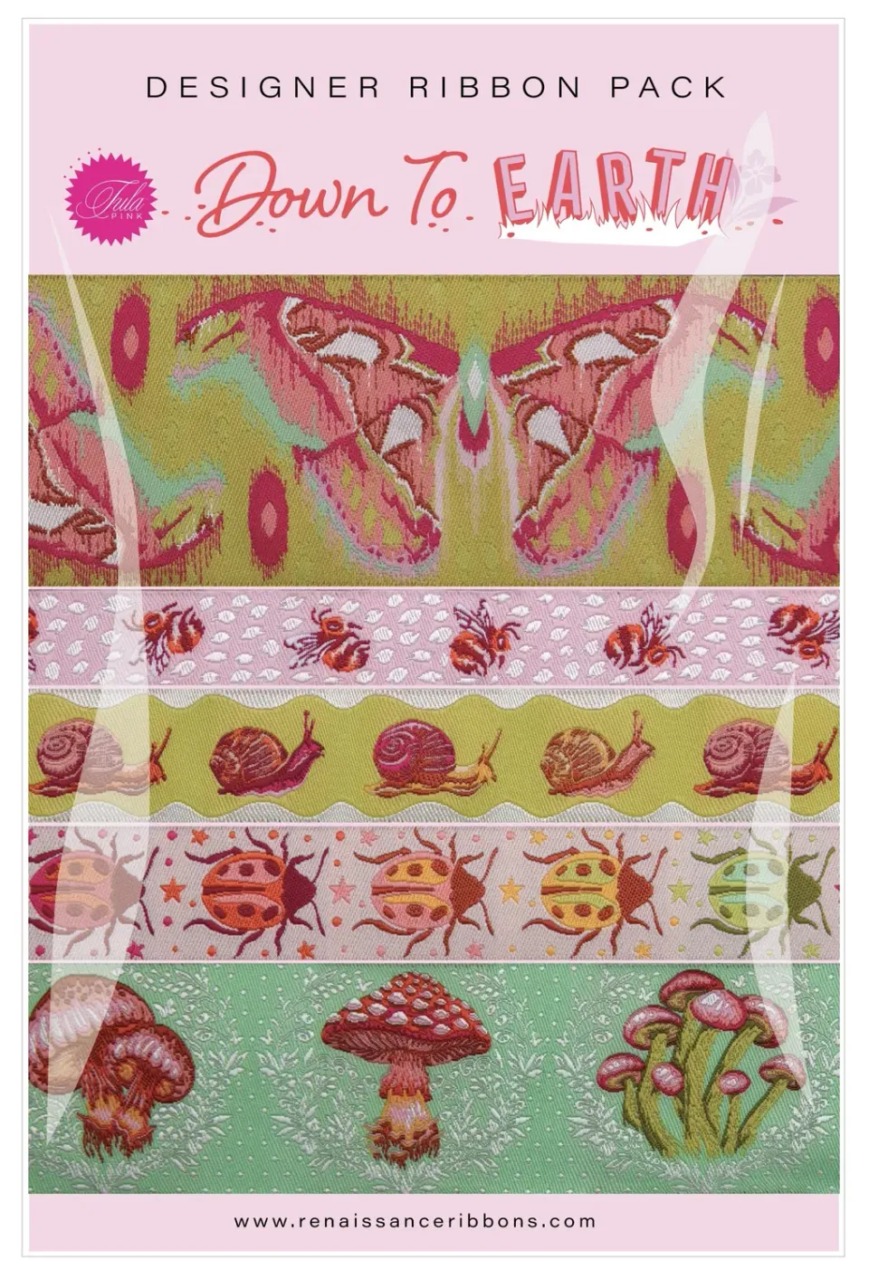 Renaissance Ribbon Down to Earth Schleifenband-Set 5x1 Yard