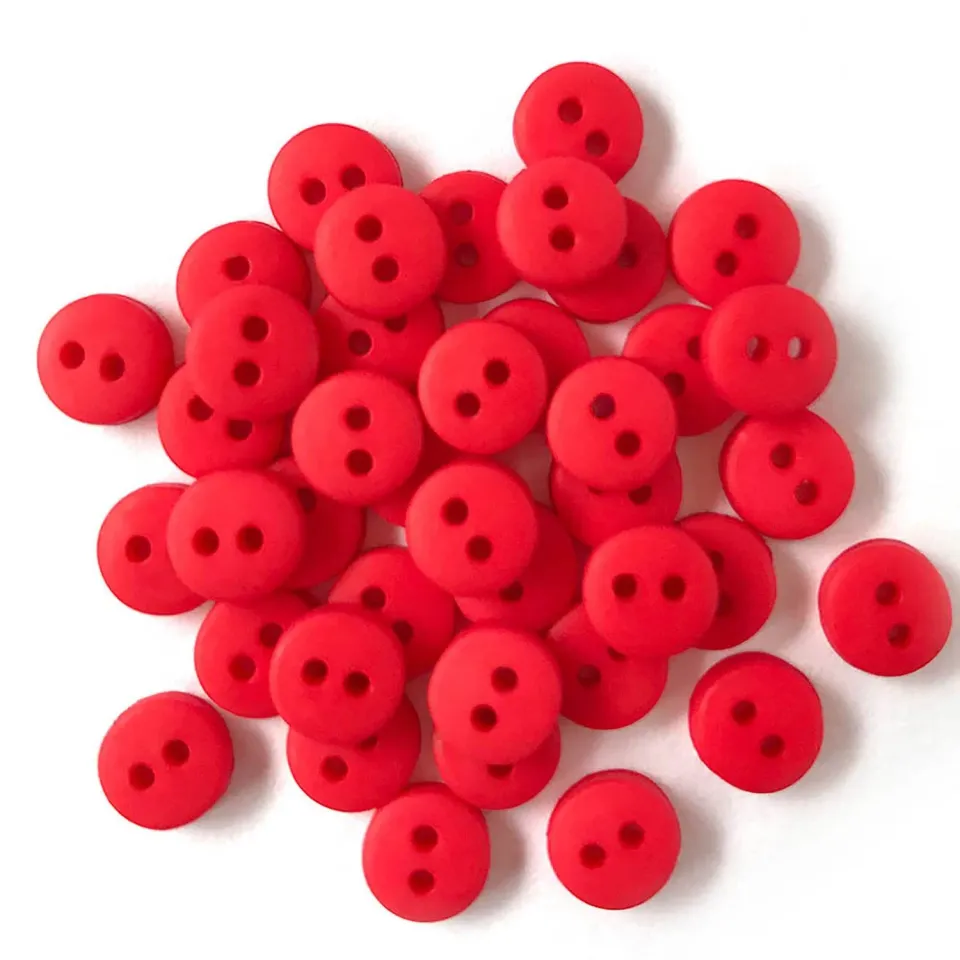 Buttons Galore Tiny Red Knöpfe 35 Stück rot