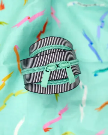 Renaissance Ribbon Mint Julep #5 Handtaschen-Reißverschluss