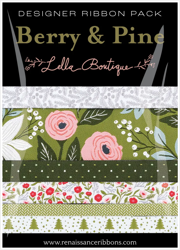 Renaissance Ribbon Berry and Pine Bänder-Set